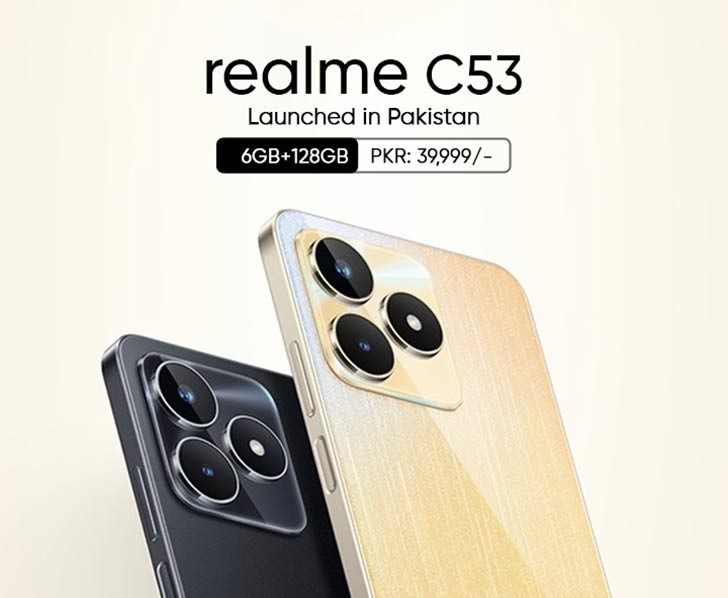 The Realme C53, a champion device with a 90Hz display and 33W fast